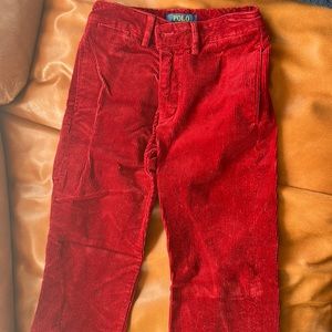 Ralph Lauren red cords kids size 8